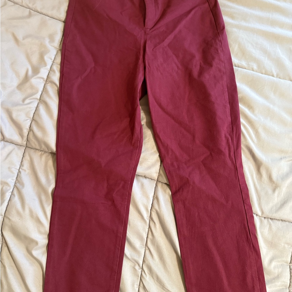 Old Navy Women's Burgundy Straight Leg Pants